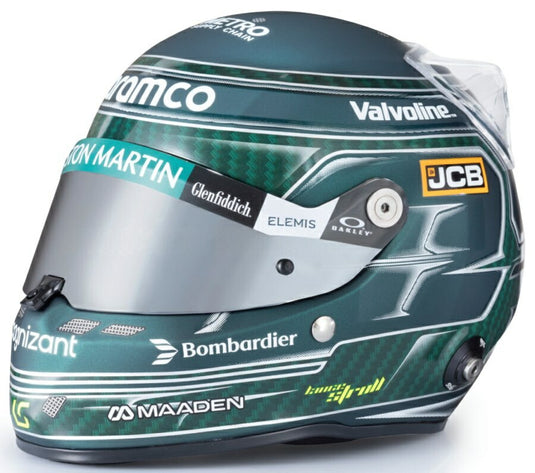 【予約】2026年発売予定STILO ヘルメット F1 ランス・ストロール TEAM ASTON MARTIN ARAMCO COGNIZANT #18 2025シーズン グリーン / MINI HELMET 1/2 ミニカー
