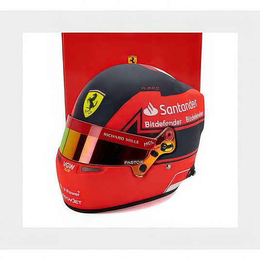 フェラーリ SF-23 レッド ブラック カナダGP 2023 ジル・ヴィルヌーヴ トリビュート シャルル・ルクレール / MINI HELMET 1/2 ミニカー