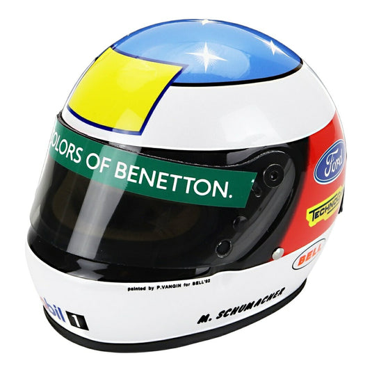 【予約】 Bellヘルメット Benettonベネトン B192 Fordフォード 1992 ベルギーGP初優勝 Michael Schumacherモデル / MINI HELMET 1/2 ミニカー