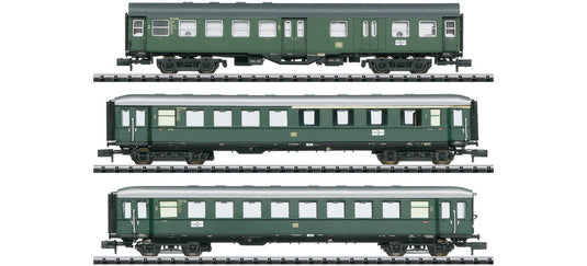 Nゲージ 鉄道模型 客車 Minitrix ミニトリックス DB Eilzug im Donautal passenger car set Era III DC