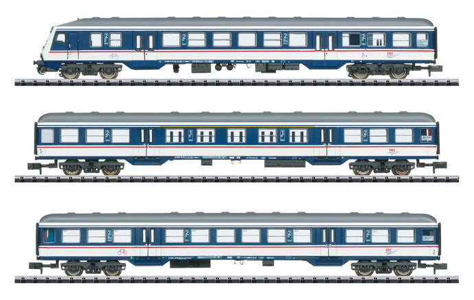 Minitrix 18289 リージョナルエクスプレス カーセット プライベート DC/ Nゲージ    鉄道模型 外国