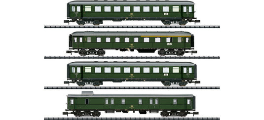 Nゲージ 鉄道模型 Minitrix/ミニトリックス DB 地方輸送客車4両セット Era IV DC