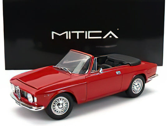 【予約】12月以降発売予定ALFA ROMEO - GIULIA 1600 GTC CABRIOLET OPEN 1964 ? INTERIOR BLACK - ROSSO ALFA - RED /MITICA 1/18ミニカー