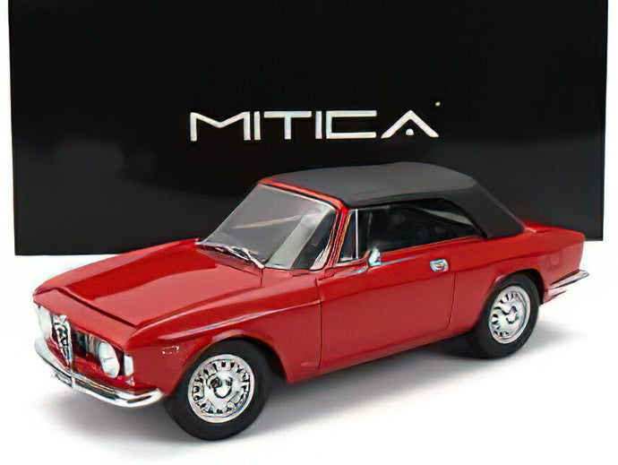 【予約】12月以降発売予定ALFA ROMEO - GIULIA 1600 GTC CABRIOLET CLOSED 1964 ? INTERIOR BLACK - ROSSO ALFA - RED /MITICA 1/18ミニカー