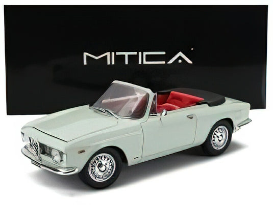 【予約】12月以降発売予定ALFA ROMEO - GIULIA 1600 GTC CABRIOLET OPEN 1964 ? INTERIOR RED - AZZURRO SPAZIO - LIGHT BLUE /MITICA 1/18ミニカー