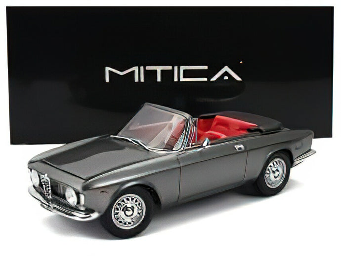 【予約】12月以降発売予定ALFA ROMEO - GIULIA 1600 GTC CABRIOLET OPEN 1964 ? INTERIOR RED - GRIGIO MET - GREY /MITICA 1/18ミニカー