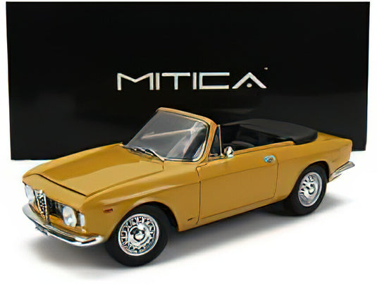 【予約】12月以降発売予定ALFA ROMEO - GIULIA 1600 GTC CABRIOLET OPEN 1964 ? INTERIOR BLACK - GIALLO OCHRE - YELLOW /MITICA 1/18ミニカー