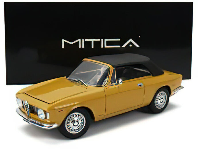 【予約】12月以降発売予定ALFA ROMEO - GIULIA 1600 GTC CABRIOLET CLOSED 1964 ? INTERIOR BLACK - GIALLO OCHRE - YELLOW /MITICA 1/18ミニカー