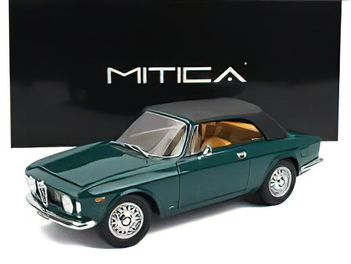 【予約】12月以降発売予定ALFA ROMEO - GIULIA 1600 GTC CABRIOLET CLOSED 1964 ? INTERIOR CINGHIALE - VERDE PINO 216 - GREEN /MITICA 1/18ミニカー