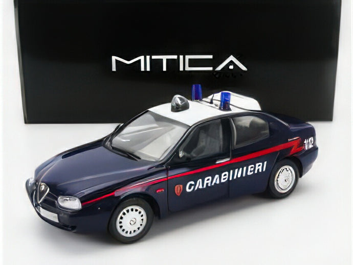 ALFA ROMEO - 156 2.0 TWIN SPARK CARABINIERI 1997 - BLUE WHITE  /MITICA 1/18ミニカー 504台 海外限定