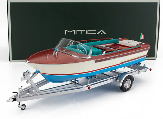 【予約】2026年発売予定RIVA リーヴァ JUNIOR 1966 モーターボート アイボリー シーブルー/ MITICA 1/18 海外限定模型