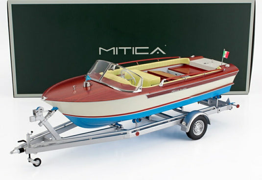 【予約】2026年発売予定RIVA リーヴァ JUNIOR 1966 モーターボート アイボリー イエロー/ MITICA 1/18 海外限定模型