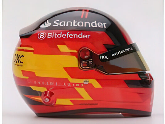 【予約】2025年発売予定BELL HELMET  CASCO HELMET F1 CARLOS SAINZ TEAM FERRARI 2024  RED BLACK YELLOW/MINI HELMET 1/2ミニカー