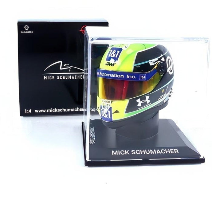 ミック・シューマッハ ヘルメット Haas 2022/ MINI HELMET 1/4 ミニカー