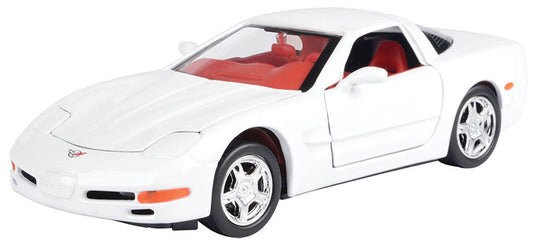 Chevroletシボレー Corvetteコルベット C5 1997 ホワイト スポーツカー 模型 モデル / Motor Max 1/24 ミニカー 模型