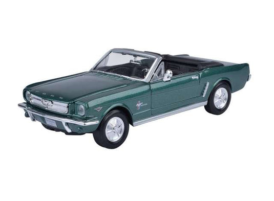 1964 1/2 フォード マスタング コンバーチブル メタリックグリーン Ford / Motor Max 1/24 ミニカー