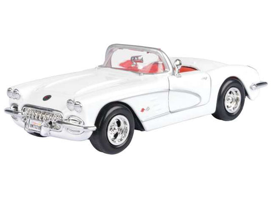 1959 シボレー コルベット ホワイト 1959 Chevrolet Corvette ミニカー / Motor Max 1/24 ミニカー