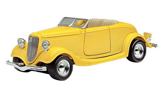 Fordフォード コンバーチブル 1934 イエロー 旧車 オープンカー 模型 ダイキャスト / Motor Max 1/24 ミニカー 模型
