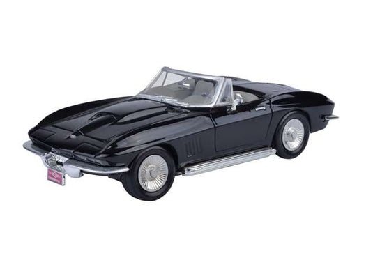 1967 シボレー コルベット コンバーチブル ブラック 1967 Corvette / Motor Max 1/24 ミニカー