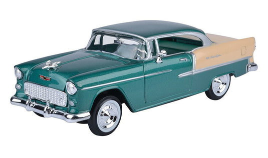 Chevroletシボレー Bel Air 1955 Green and Beige / Motor Max 1/24 ミニカー 模型
