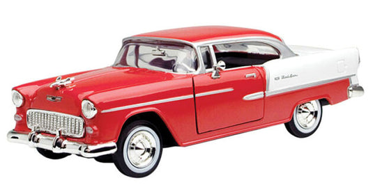 Chevroletシボレー Bel Air 1955 Red and White / Motor Max 1/24 ミニカー 模型