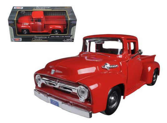 1956 フォード ピックアップ レッド 1956 Ford Pickup 働く車 ミニカー / Motor Max 1/24 ミニカー
