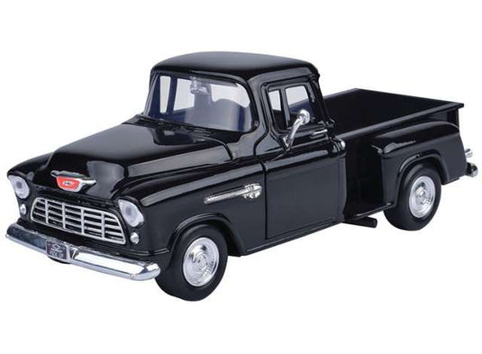 1955 シボレー 5100 ステップサイド ブラック 1955 Chevy Pick Up / Motor Max 1/24 ミニカー