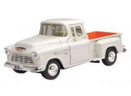 1955 シボレー ステップサイド ホワイト 1955 Chevrolet Stepside / Motor Max 1/24 ミニカー