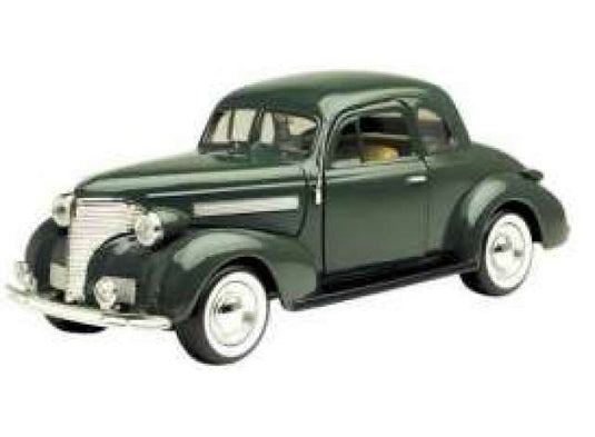 1939 シボレー クーペ グリーン 1939 Chevrolet Coupe ミニカー / Motor Max 1/24 ミニカー