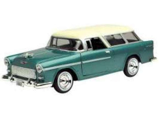 1955 シボレー ベルエア ノマド グリーン/クリームルーフ 1955 Nomad / Motor Max 1/24 ミニカー