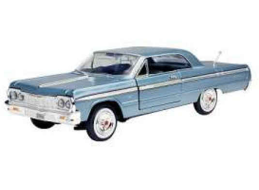 1964 シボレー インパラ ブルー 1964 Chevrolet Impala ミニカー / Motor Max 1/24 ミニカー
