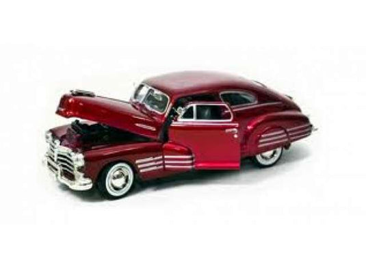 1948 シボレー エアロセダン フリートライン メタリックレッド 1948 Chevy / Motor Max 1/24 ミニカー
