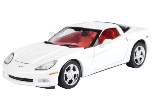 2005 シボレー コルベット C6 クーペ ホワイト Chevrolet Corvette C6 / Motor Max 1/24 ミニカー