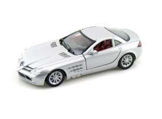2002 メルセデスベンツ SLR マクラーレン シルバー Mercedes SLR / Motor Max 1/24 ミニカー