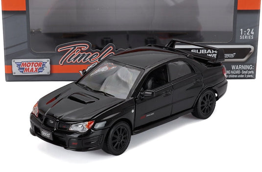 Subaruスバル Imprezaインプレッサ WRX STi 2003 Blackブラック / Motor Max 1/24 ミニカー