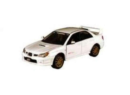 スバル インプレッサ WRX STi ホワイト Subaru Impreza ミニカー / Motor Max 1/24 ミニカー