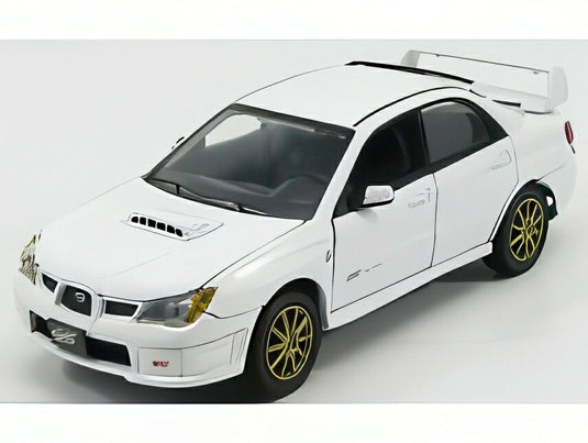SUBARU IMPREZA WRX STI 4ドア 2003 ホワイト/ Motor Max 1/24 ミニカー