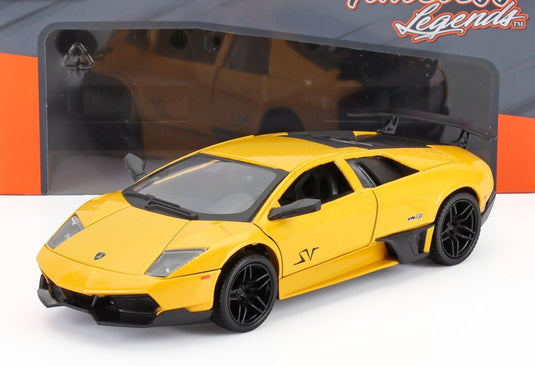 LAMBORGHINI MURCIELAGO LP6704 SV SUPERVELOCE 2011 イエローメタリック/ Motor Max 1/24 ミニカー