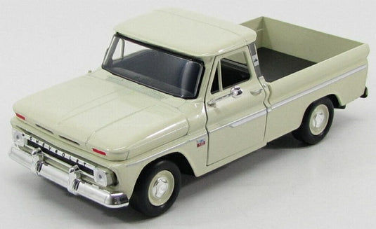 CHEVROLET C-10 FLEETSIDE ピックアップ 1966 アイボリー/ Motor Max 1/24 模型