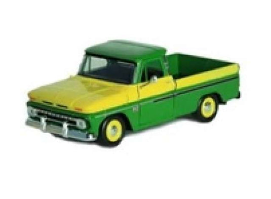 1966 シボレー C10 フリートサイド ピックアップ グリーン/イエロー / Motor Max 1/24 ミニカー