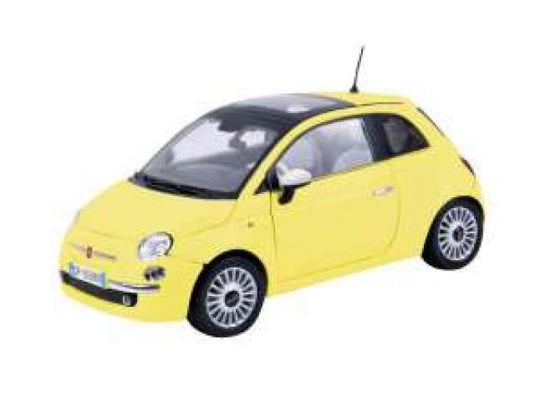 2009 フィアット 500 イエロー Fiat 500 ミニカー フィアット 500 / Motor Max 1/24 ミニカー