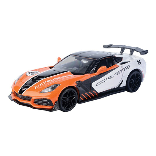 Chevroletシボレー Corvette ZR1 2019 24 Orange White / Motor Max 1/24 模型