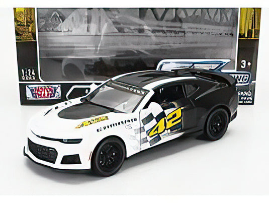 CHEVROLET CAMARO ZL1 N 42 RACING 2017 WHITE BLACK/Motor Max 1/24ミニカー