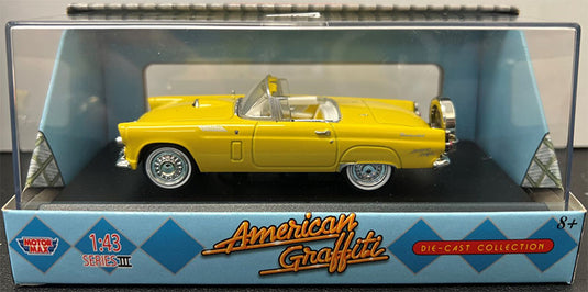 Fordフォード Thunderbirdサンダーバード 1956 イエロー 旧車 模型 モデル / Motor Max 1/43 ミニカー 模型