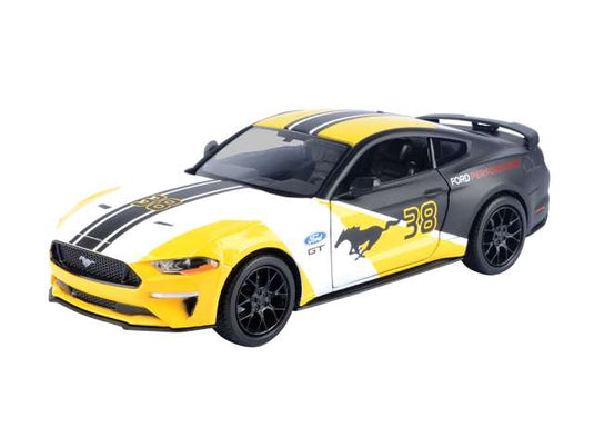 2018 フォード マスタング GT GTレーシング イエロー/ホワイト/ブラック / Motor Max 1/24 ミニカー