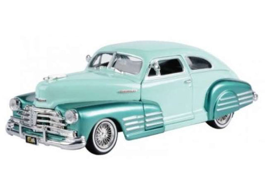 1948 シボレー エアロセダン フリートライン グリーン Chevrolet ミニカー / Motor Max 1/24 ミニカー