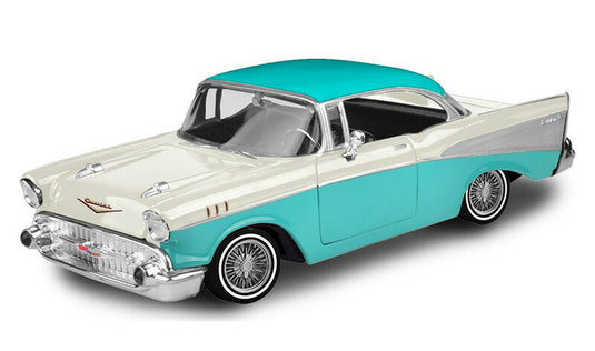Chevroletシボレー ベルエア Lowrider 1957 ターコイズ ローライダー 模型 モデル / Motor Max 1/24 ミニカー 模型