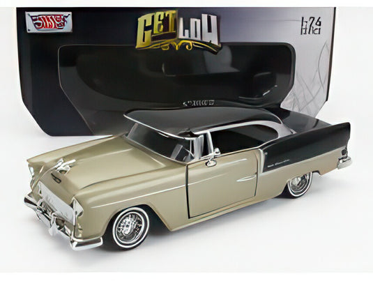 CHEVROLET BEL AIR 1955 ゴールド ブラック/ MOTOR-MAX 1/24 ミニカー