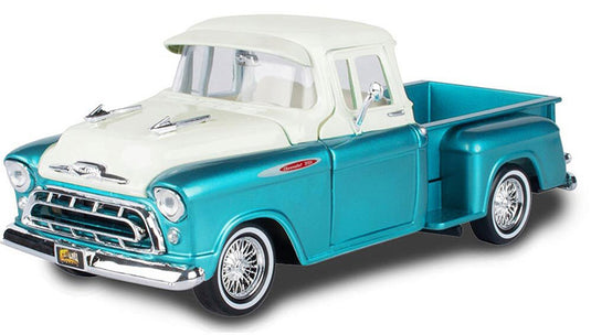 Chevroletシボレー 3100 ステップサイド ピックアップ 1957 ライトブルー 模型 / Motor Max 1/24 ミニカー 模型