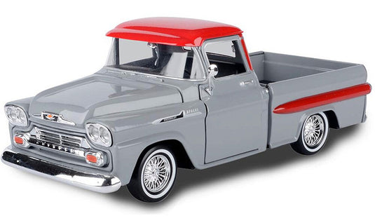 Chevroletシボレー Apacheアパッチ 1958 グレー トラック 模型 モデル / Motor Max 1/24 ミニカー 模型